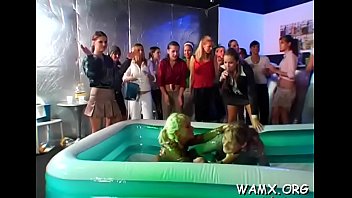 Half Nude Lesbians Getting All Messy In Slutty Amateurs Show