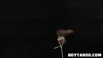 Saran Wrapped Hunk Gets Tugged During Ball