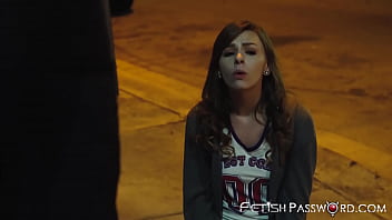 Bimbo Alex Blake Blows Big Dick In The Alleyway And Fucks