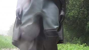 Miss B Wearing Rubber Raingear