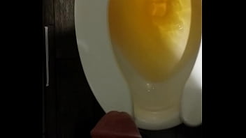 Another Long Yellow Piss In A Public Toilet.
