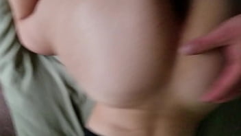 18 Year Old White Girl With Tiny Waist And Big Ass Takes Big Cock