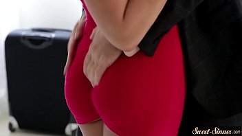 Teen Stepdaughter Rides Stepdads Stiff Cock