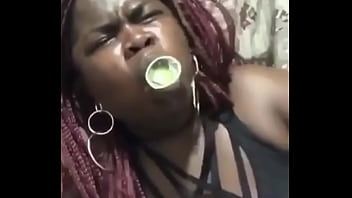 Teen Deepthroat Banana In Condom