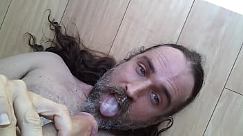 Gringo Stroking Cock Shooting Hot Cum On Lips In Mouth Down Throat Dirty Sluty American Whore Xxx