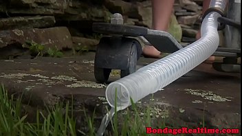 Bdsm Sub Dominated With Enema And Bondage