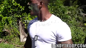 Major Toughens His Men With Some Sweet Hardcore Ass Drilling