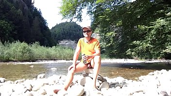 Nudist Taking It Easy