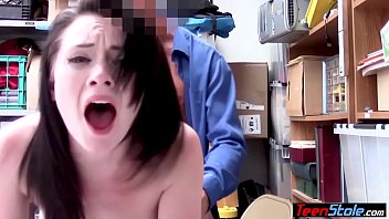 Tricky Brunette Teen Thief Punish Fucked For Freedom