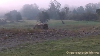 Fastened Up Beauty Waits With Fear For Her Next Sexy T.