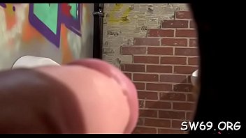 Big Titted Floozy Fingers At Gloryhole And Takes Plenty Of Slime