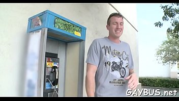 Raunchy Dick Riding With Two Lusty Gay Hunks At The Car Park