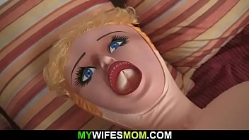 Older M. Girlfriend Helps Him Cum