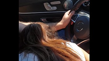 Russian Sucks In A Mercedes