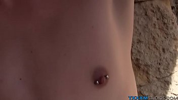 Handsome Latino Twink Plays With His Shaved Schlong Outdoors