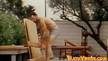 Bearded Vintage Homo Strokes While His Butt Buddies Blow