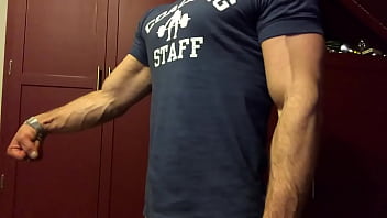 Brolic Biceps Flexing