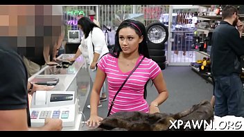 Big Meat Stick Is Drilling A Excited Non-professional In The Store