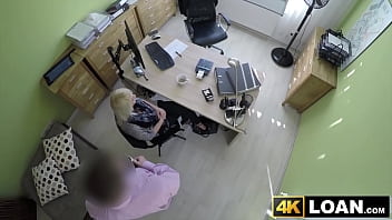 Beautiful Blondie Bent Over And Fucked Hard In Office