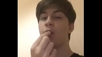 Young Transgender Boy Sucks Cucumber So Hot