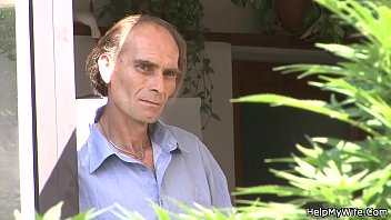 Old Husband Watching His Young Wife Gets Banged