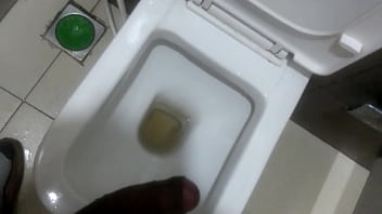 Sexy Indian Gay Playing With Dick In Office Toilet