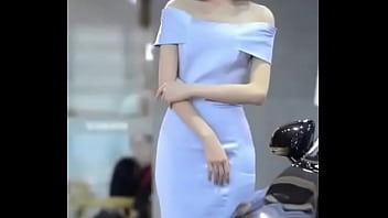 Sexy Model Desperate To Pee But To Smile