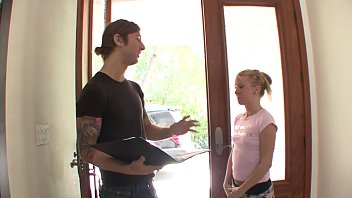 Horny Stud Gets A Bj Then Bangs A Cute Babe Brooklyn Joleigh On The Couch