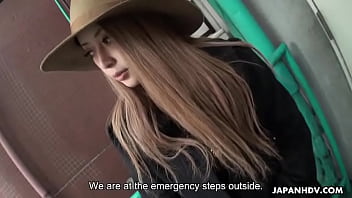 Asian Babe With A Hat On Sucks A Fat Dick Slowly