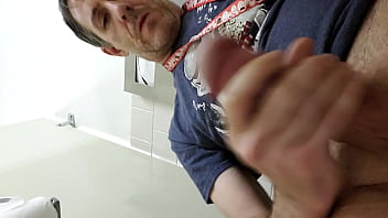 Jerking Off In Public Restroom - masturbation, public, soloboy - Video 3812207