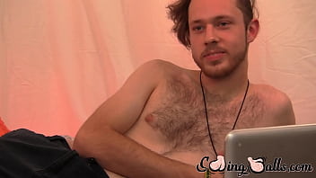 Pretty Gay Woody Johnson Cums Hard After Cock Tugging