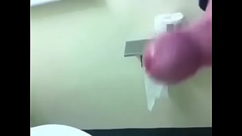 Stroking My Monster Thick Cock At Work