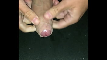 Big Shaved Teen Cock Shooting A Big Load