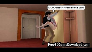 Tight Teen 3d Cartoon Babe With A Beautiful Face