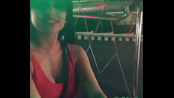 Cute Indian Girl Cleavage In Auto