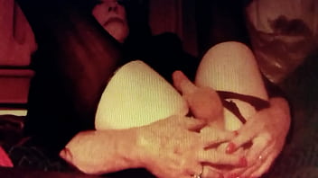 Msheadnow Fucking Her Ass With Huge Dildo While Stroking Her Smooth Shaven Cock