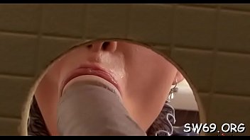 Sweltering Babe Gets Slimed At Gloryhole Rubbing Her Ribald Cleft