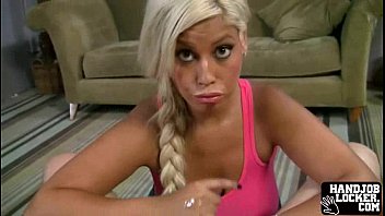 Blonde Gets Naked Cummed In Her Tits