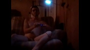 James Playing Video Game