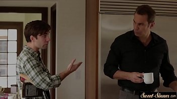 Doggystyle Plowed Teen Sucks Stepdads Cock