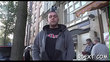 Darksome Chocolate Hooker Gives White Dude A Steaming Blowjob