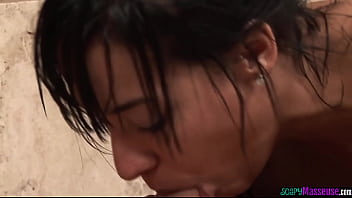 Cock Tugging Massage Babe Rubbing Her Client