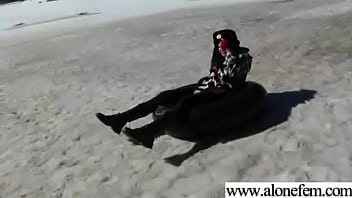 Alone Hot Girl Taped Playing With Sex Toys Movie-32