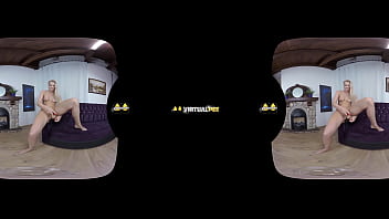 Virtualpee - Vibrator Play For Blonde Babe Katy Sky Who Plays With Her Pee