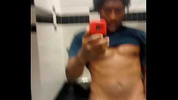Bos Miami Gunning His Bbc In Restroom