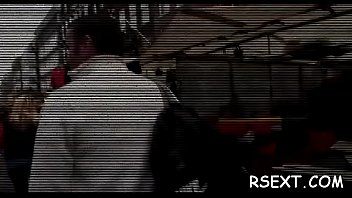 Sexy With A Sexy Ass Rides A Hard Pole With Excitement