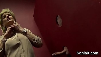 Unfaithful English Mature Lady Sonia Displays Her Monster Boobies