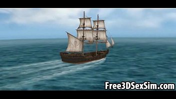 Two Sexy 3d Cartoon Ebony Hotties Getting Fucked