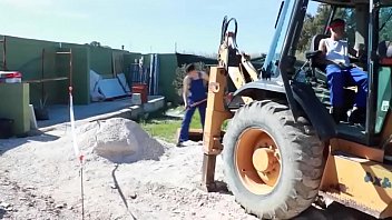 Two Guys Fuck On A Construction Site