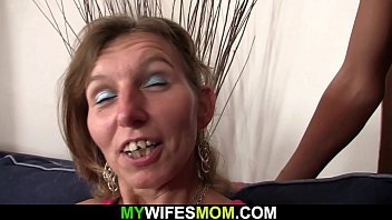 Tanned Old Mom Spreads Legs For His Hubby